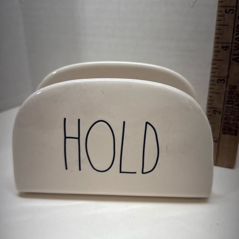 RAE DUNN White Ceramic TACO Holder